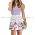 Women's Mini Skirt, Digital Printing Design, Made of 100% Polyester